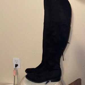 American Eagle Outfitters Black Over-the-Knee Boots